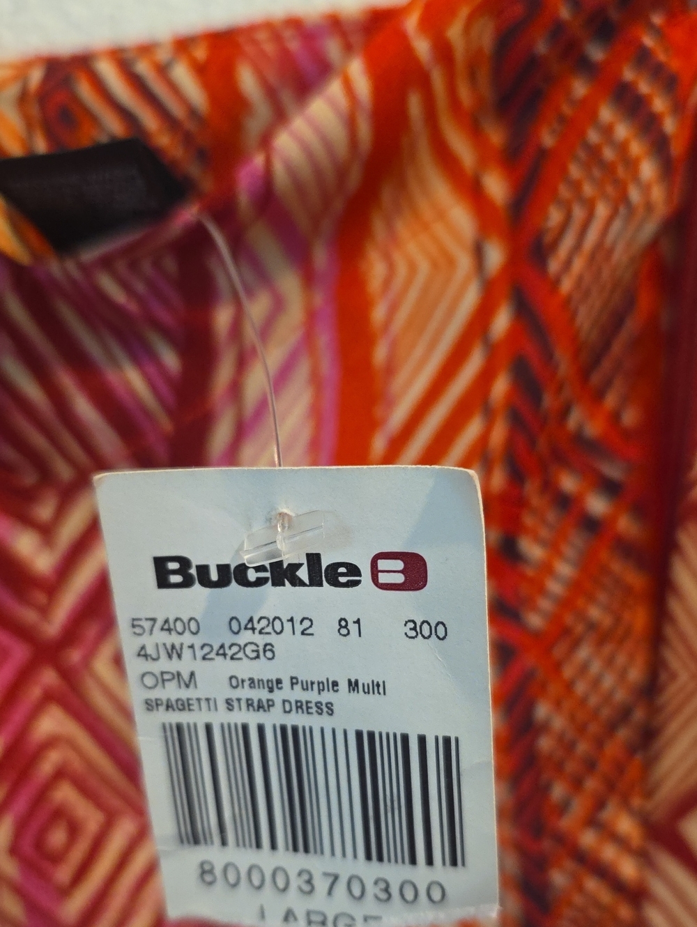 NWT Daytrip Geometric Print Dress With Adjustable Spaghetti Straps - Picture 6 of 10